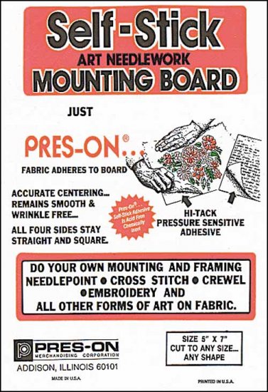 11" x 14" Pres-On Mounting Board